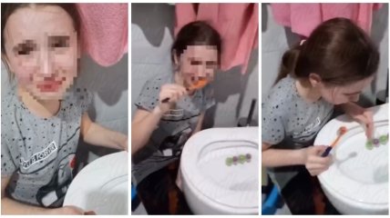 Россиянка заставила дочь чистить зубы в унитазе