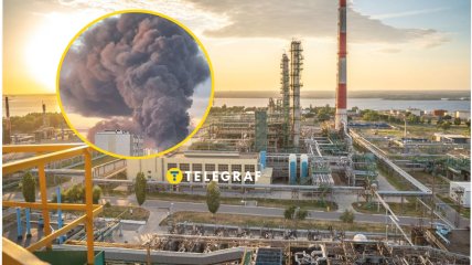 НПЗ в Саратове красиво дымил