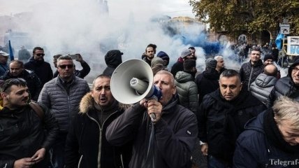 В Риме палестинцы протестуют против решения Трампа
