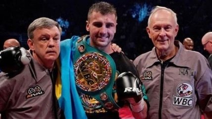 Гвоздик получил именной чемпионский пояс от WBC