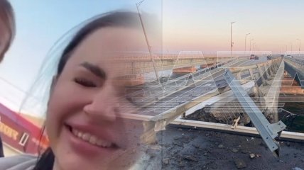 "Ви подивіться на її щасливе обличчя": росіяни радіють підриву Кримського мосту (відео)