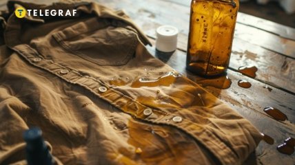 Жирні плями з одягу можна очистити за допомогою кількох методів  (зображення створено за допомогою ШІ)