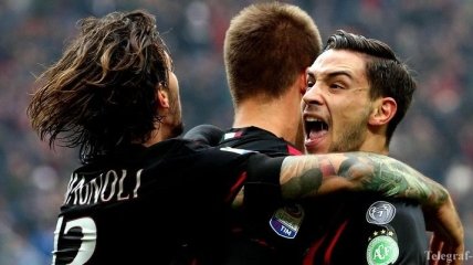 Победа подняла "Милан" на второе место в Серии А