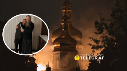 Василь Ломаченко та горящий Успенський собор