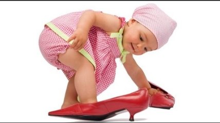 В моду входит детская обувь на каблуках