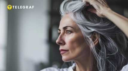 Не всі готові змиритися з появою сивого волосся (зображення створено за допомогою ШІ)