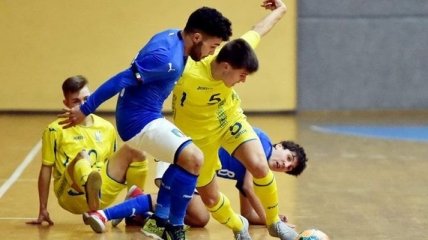 Юношеская сборная Украины по футзалу уступила Италии