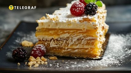 Торт «Наполеон» из печенья «Ушки» со сгущенкой