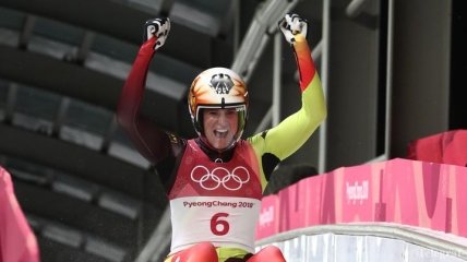 Немка Гейзенбергер - трехкратная олимпийская чемпионка в санном спорте
