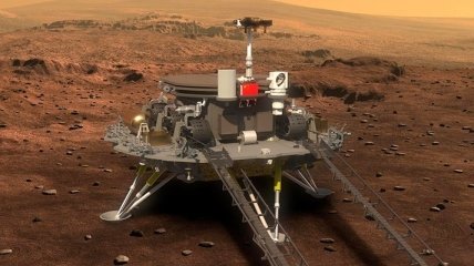 Китай вторым в истории успешно совершил сложную посадку на Марс (видео)