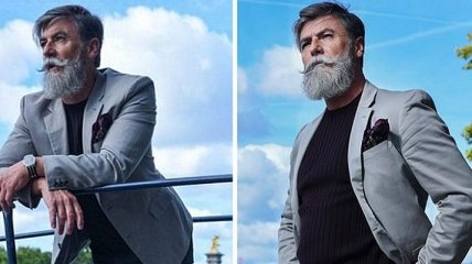 60-летний мужчина стал моделью, после того, как отпустил бороду (Фото)