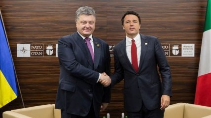 Встреча Порошенко с Ренци: Италия за сохранение санкций против РФ