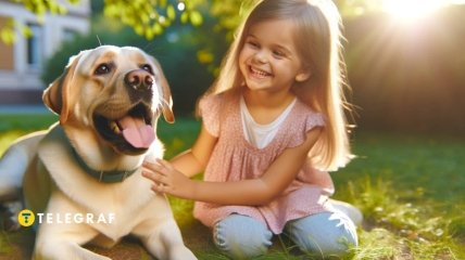 Собака может быть лучшим другом для вашего ребенка (фото создано с помощью ИИ)