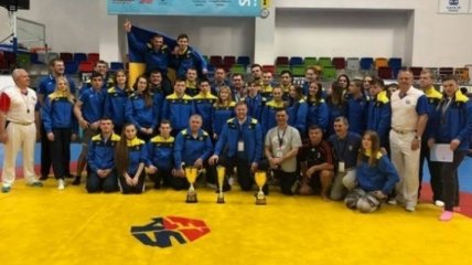 Украинские самбисты завоевали 30 медалей на юношеском чемпионате Европы