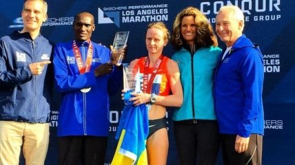 Украинка выиграла престижный марафон в Лос-Анджелесе