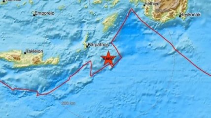 Біля грецького острова стався потужний землетрус