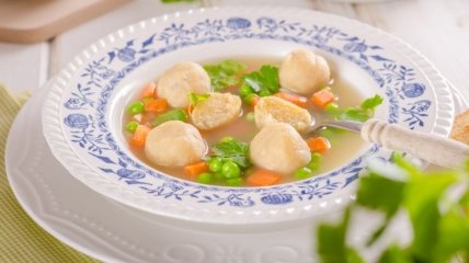 Овощной суп с галушками
