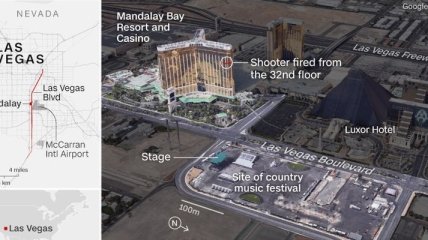 В Сети появились кадры о подготовке стрелка, устроившего теракт в Лас-Вегасе (Видео)