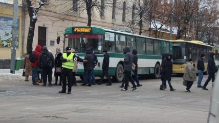 Жители Житомира блокировали движение в центре города