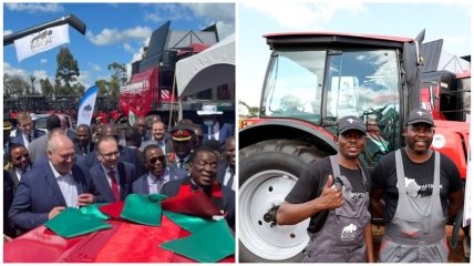 Лукашенко пафосно подарил сломанный трактор