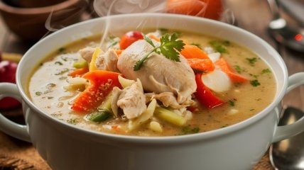 Цей суп стане ідеальним варіантом ситного обіду  (зображення створено за допомогою ШІ)