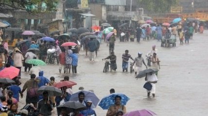 В Индии наводнение, есть погибшие