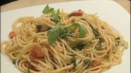 Спагетти с рукколой