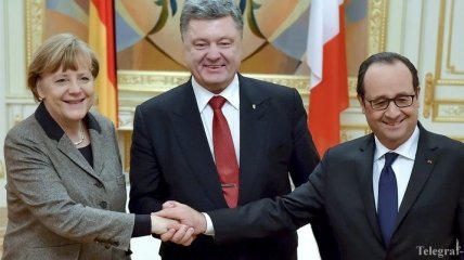 Началось расширенное заседание с участием Порошенко, Меркель и Олланда