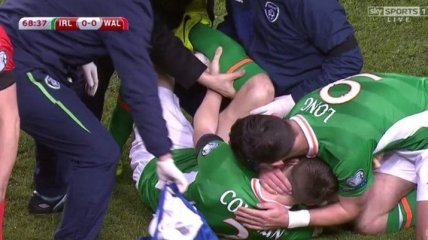 Капитан сборной Ирландии получил шокирующую травму 
