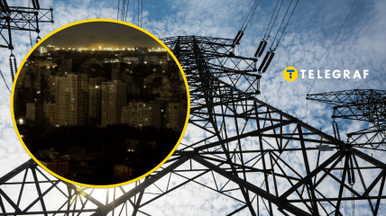 Линия электропередач и Одесса без электричества