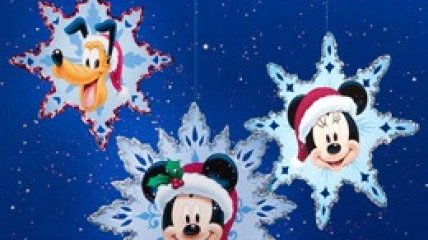 Рождественские снежинки Микки и его друзей