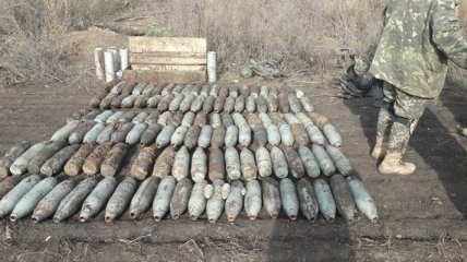 На Донбассе обнаружено три схроны с боеприпасами