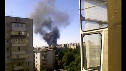 Еще один масштабный пожар под Киевом (Видео)