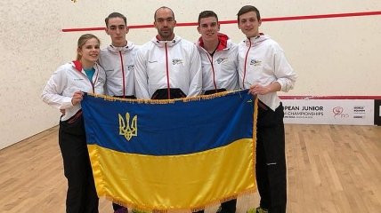 Украинская сборная завоевала "золото" чемпионата Европы по сквошу