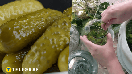 Соленые огурцы