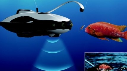 Представлен первый в мире дрон для рыболовли 