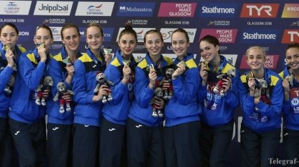 Украинские синхронистки завоевали золото на чемпионате Европы 