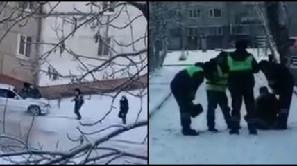 Прокатил полицейского на капоте: пьяный россиянин устроил "Форсаж" (видео)