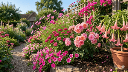Які рожеві квіти посадити