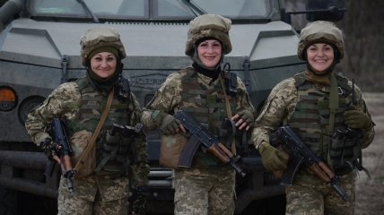 Украинки защищают страну наравне с мужчинами