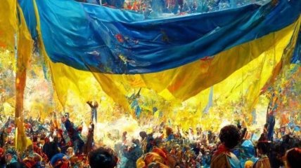 Такий нейромережа бачить Україну, яка святкує перемогу у війні з росією