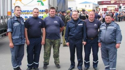 Черкасские спасатели сопроводили гуманитарную колонну в Славянск