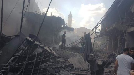 В секторе Газа взрыв на рынке  - есть погибший и раненые (фото, видео)