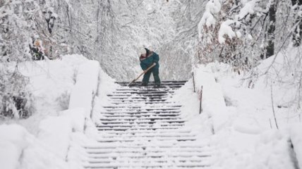 На Киевщине выпало полметра снега