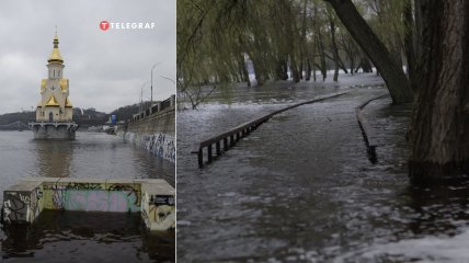 Киев уже несколько дней подряд уходит под воду