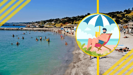 Чоловік на пляжі