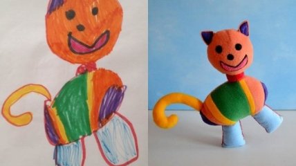 Мягкие игрушки по детским рисункам (ФОТО)