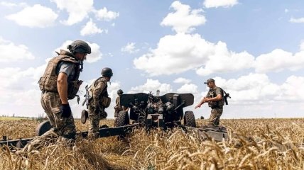 Украинские военные сражаются за свободу страны