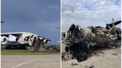 Последствия ракетного удара по Мелитопольской авиабазе