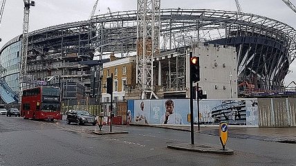 "Тоттенхэм" опубликовал кадры строительства нового стадиона (Видео)